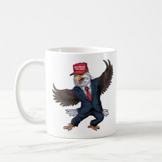 Grappige Amerikaanse Adelaar Koffiemok (Links)