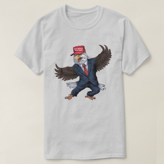 Grappige Amerikaanse adelaar T-shirt (Design voorkant)