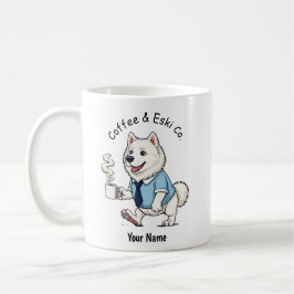 Grappige Amerikaanse Eskimohond Zakelijke Pak Koff Koffiemok