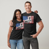 Grappige Amerikaanse Flat Track Motorcycle Gift Co T-shirt (Unisex)