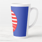 Grappige Amerikaanse Golfspeler Latte Mok (Rechts)