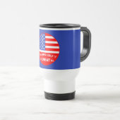 Grappige Amerikaanse Golfspeler Reisbeker (Voorkant rechts)