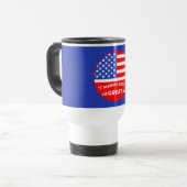 Grappige Amerikaanse Golfspeler Reisbeker (Voorkant links)