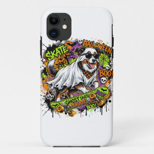 Grappige Amerikaanse Herdershond Geest Skateboard Case-Mate iPhone Case