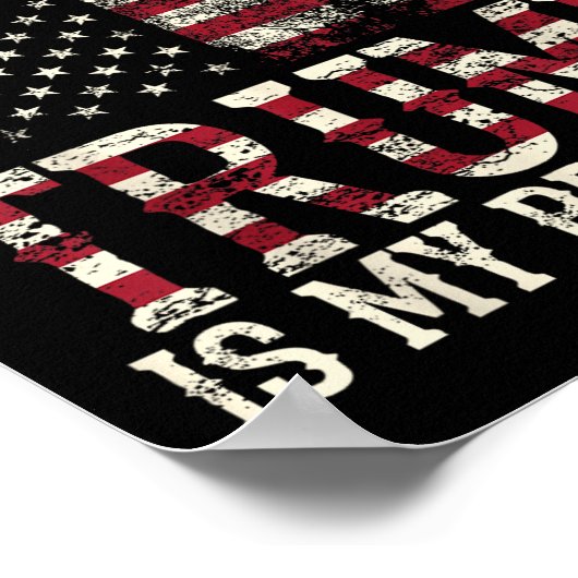 Grappige Amerikaanse Jezus is mijn redder Trump is Poster (Hoek)