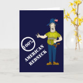 Grappige Amerikaanse Kaart Redneck (Gele Bloem)