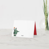 Grappige Amerikaanse kerstkaart voor Amerikaanse d Kaart (Achterkant)