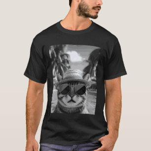 Grappige Amerikaanse Korthaar kat Selfie Kat Zomer T-shirt