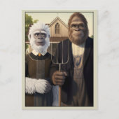 Grappige Amerikaanse Kunstparodie Briefkaart (Voorkant)