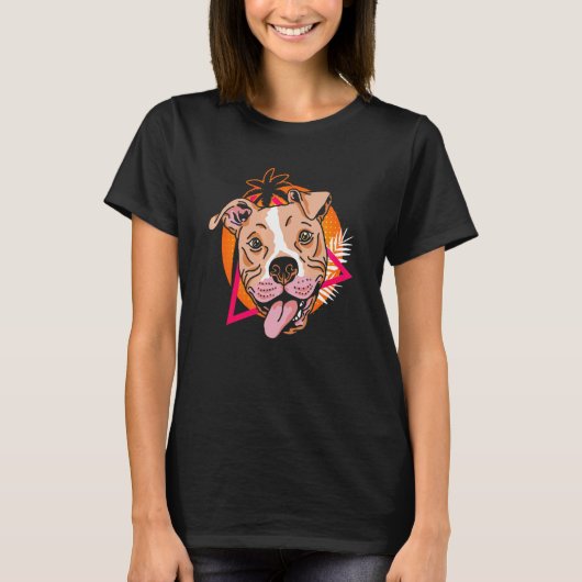 Grappige Amerikaanse Pit Bull Terrier Pit Bull T-shirt (Voorkant)