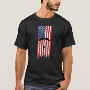 Grappige Amerikaanse Schermspringer Parachutist Sp T-shirt