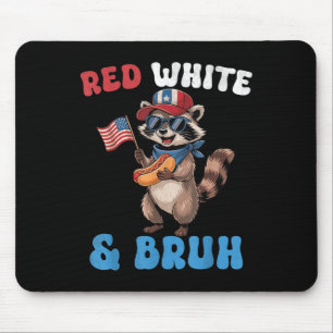 Grappige Amerikaanse vlag 4 juli Patriottische Red Muismat