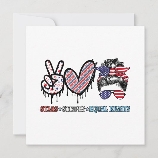 Grappige Amerikaanse vlag Patriottisch Bedankkaart (Voorkant)