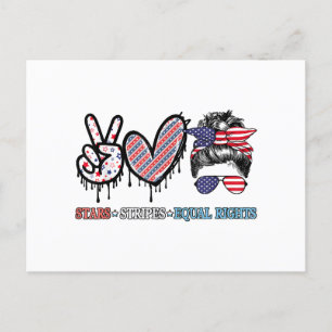 Grappige Amerikaanse vlag Patriottisch Briefkaart