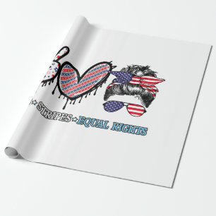 Grappige Amerikaanse vlag patriottisch Cadeaupapier