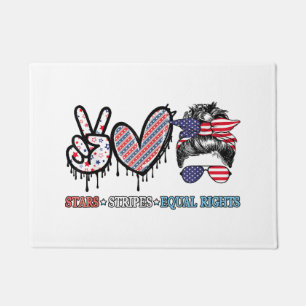 Grappige Amerikaanse vlag patriottisch Deurmat