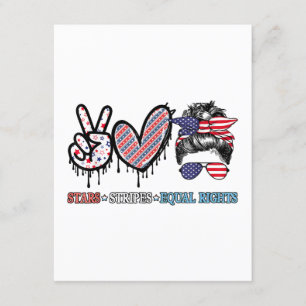 Grappige Amerikaanse vlag patriottisch Informatiekaartje