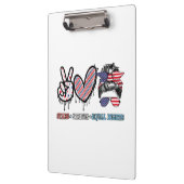 Grappige Amerikaanse vlag patriottisch Klembord (Links)