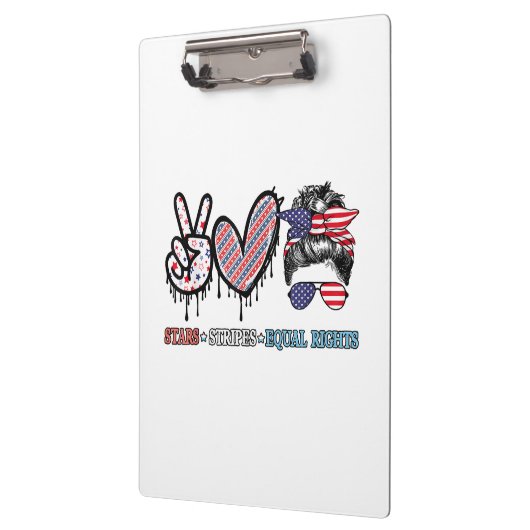 Grappige Amerikaanse vlag patriottisch Klembord (Links)