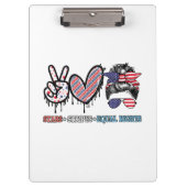 Grappige Amerikaanse vlag patriottisch Klembord (Voorkant)