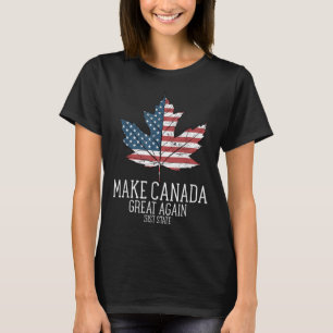 Grappige Amerikaanse vlag Trump maakt Canada weer  T-shirt