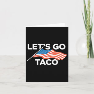 Grappige Amerikaanse vlag uit laten we gaan taco Kaart