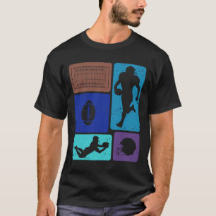 Grappige Amerikaanse Voetbalspeler Veld Game Entho T-shirt