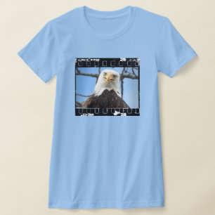 Grappige Amerikaanse Zeearend Staar Gezicht Filmst T-shirt