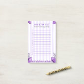 Grappige Amethyst Kristal Takenlijst Post-it® Notes (Op bureau)