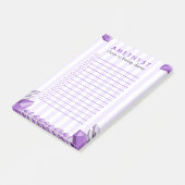 Grappige Amethyst Kristal Takenlijst Post-it® Notes (Schuin)