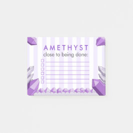 Grappige Amethyst Kristal Takenlijst Post-it® Notes