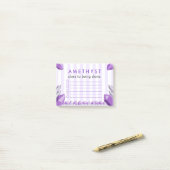 Grappige Amethyst Kristal Takenlijst Post-it® Notes (Op bureau)