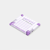 Grappige Amethyst Kristal Takenlijst Post-it® Notes (Schuin)