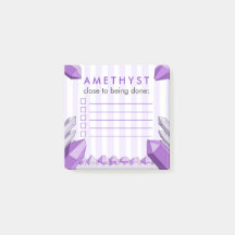Grappige Amethyst Kristal Takenlijst