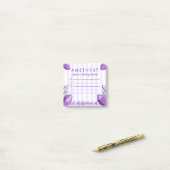 Grappige Amethyst Kristal Takenlijst Post-it® Notes (Op bureau)