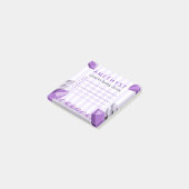Grappige Amethyst Kristal Takenlijst Post-it® Notes (Schuin)