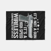 Grappige Ammo Pistool Liefhebbers Gezegde Pistool  Fleece Deken (Voorkant (Horizontaal))