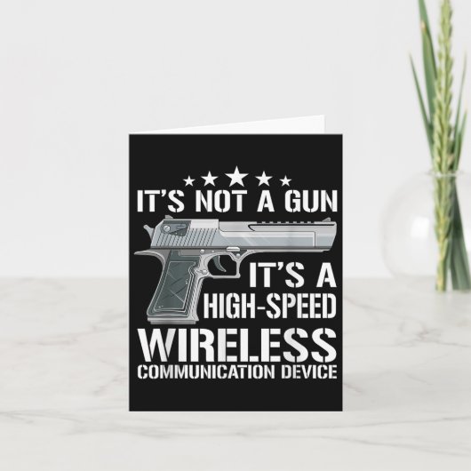 Grappige Ammo Pistool Liefhebbers Gezegde Pistool  Kaart (Voorkant)