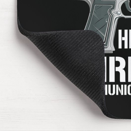 Grappige Ammo Pistool Liefhebbers Gezegde Pistool  Muismat (Hoek)