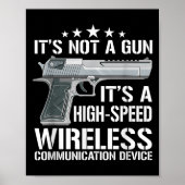 Grappige Ammo Pistool Liefhebbers Gezegde Pistool  Poster (Voorkant)