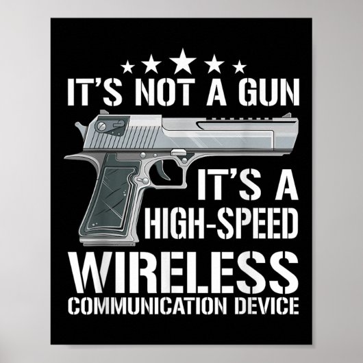 Grappige Ammo Pistool Liefhebbers Gezegde Pistool  Poster (Voorkant)