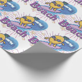 grappige anananas cadeaupapier (Hoek)