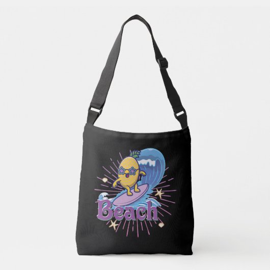 grappige anananas crossbody tas (Voorkant)