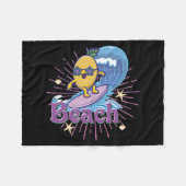 grappige anananas fleece deken (Voorkant (Horizontaal))