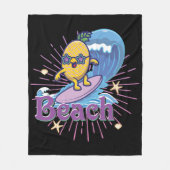 grappige anananas fleece deken (Voorkant)