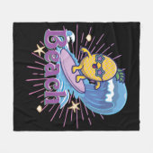 grappige anananas fleece deken (Voorkant (Horizontaal))