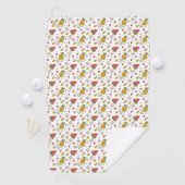 grappige anananas golfhanddoek (Insitu)