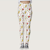 grappige anananas leggings (Voorkant)