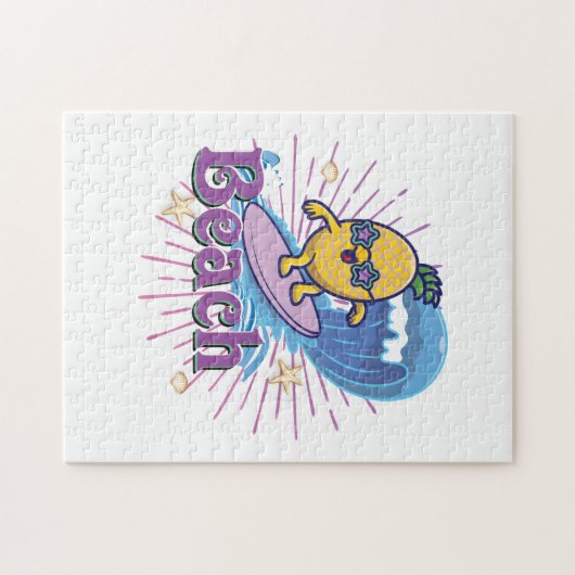 grappige anananas legpuzzel (Horizontaal)