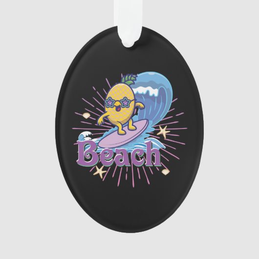 grappige anananas ornament (voorkant)